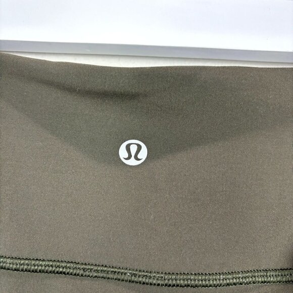 Lululemon All The Right Places Crop II *23" Dark Olive 6 - Picture 2 of 9